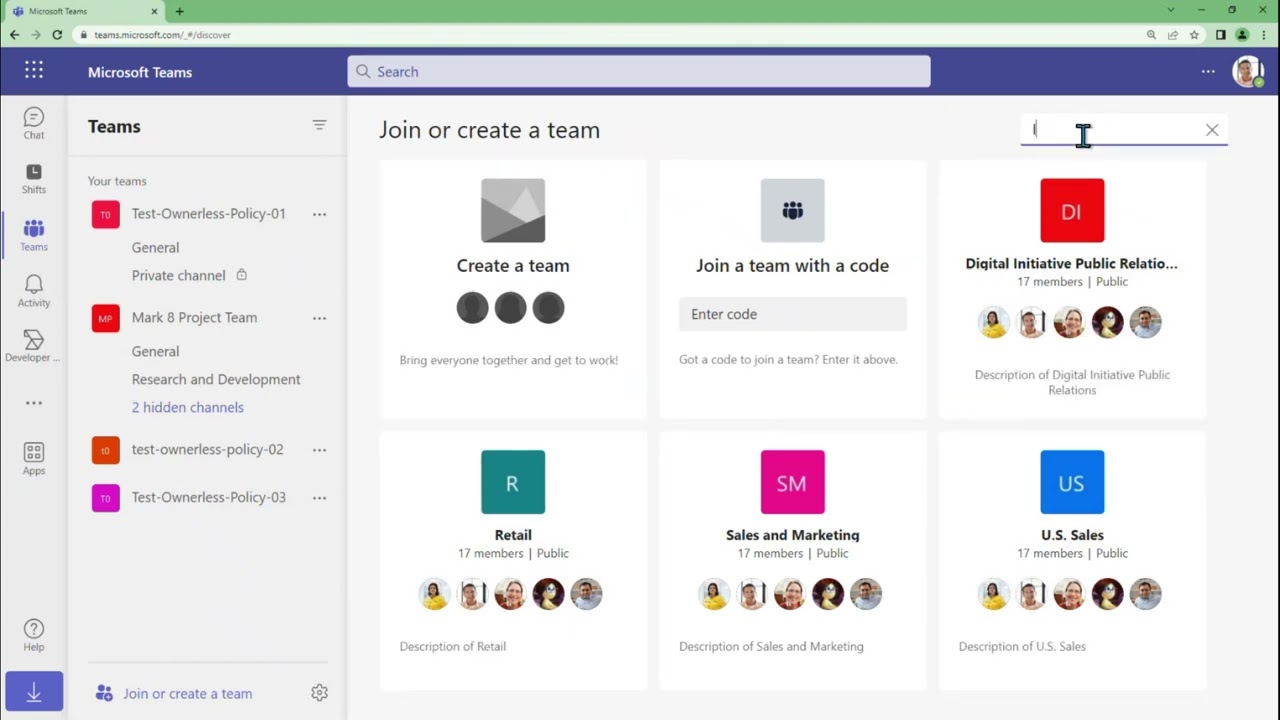 Microsoft Teams: The Right Way to Search for a Public Team