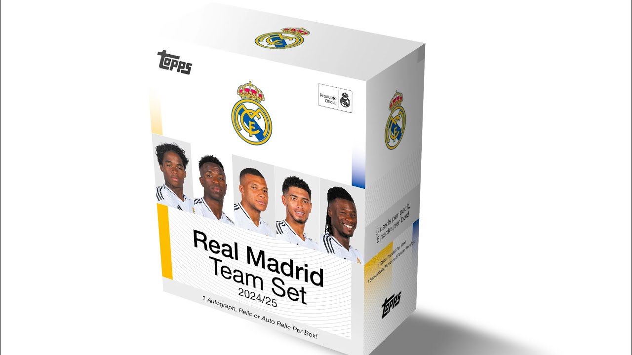 CASE HIT !!! 2024/25 Topps Real Madrid Team Set Box Opening