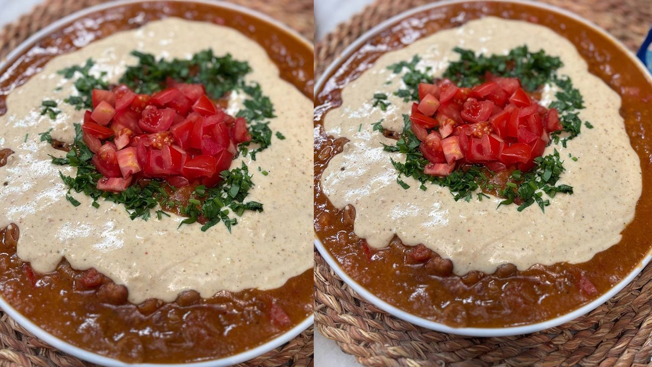 طريقة عمل طاسة فول بالزبادي | العزومة مع الشيف فاطمة أبو حاتي