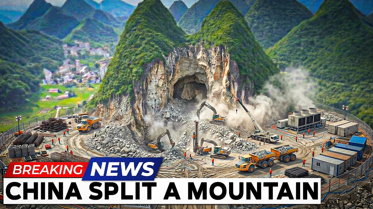 How Chinese Engineers Reshaped a Mountain to Build the Future!
