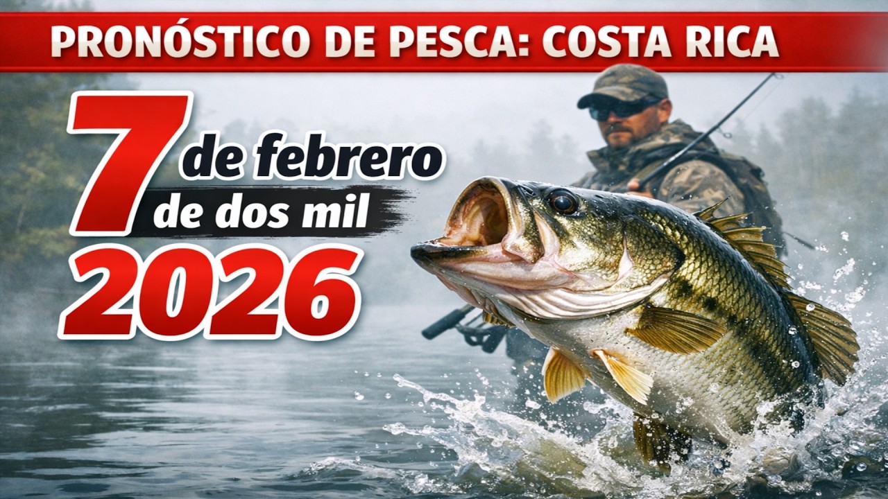PROGNÓSTICO DE PESCA en Costa Rica el 7 de febrero de 2026 ¡Deja todo y a pescar!