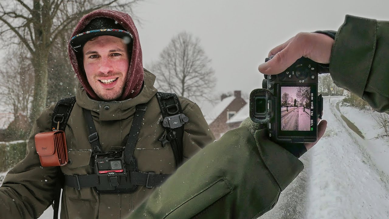 Winter fotografie vlog! Mooie sneeuw foto's maken // POV, 360 én 4k 100fps b-roll