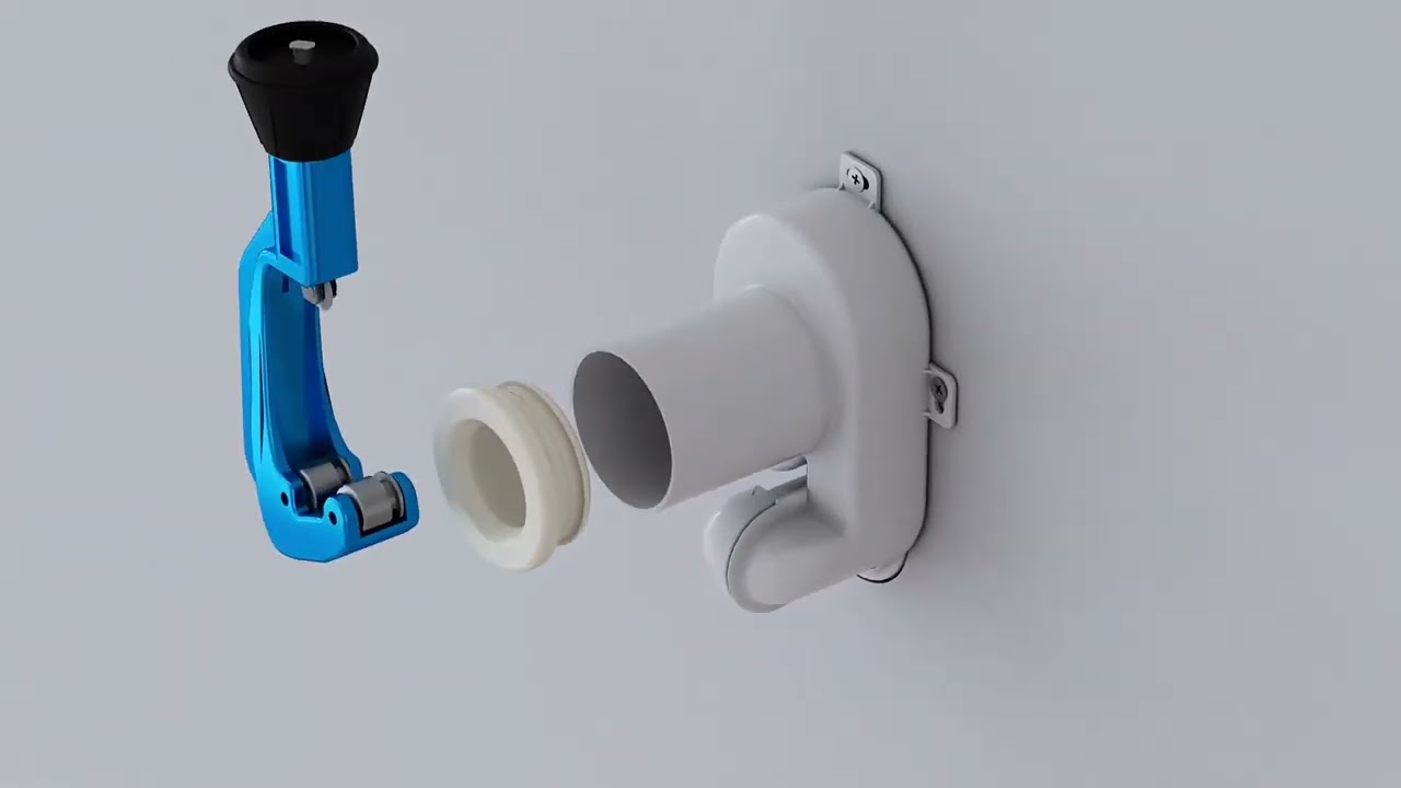 3D Ürün Tanıtımı: Teknolojinin ve Tasarımın Buluştuğu Nokta - Urinal Siphon & WC Side Fixing Set