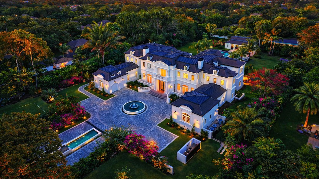 Touring a Spectacular French Château Mega Mansion in Pinecrest | Luxury Estatev