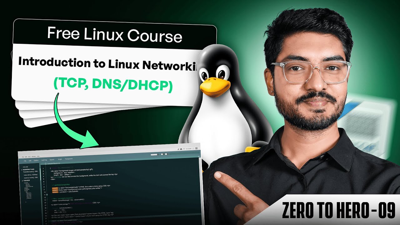 Linux Networking Explained | TCP, DNS, DHCP Basics | Must-Know Concepts! (Ep 09)
