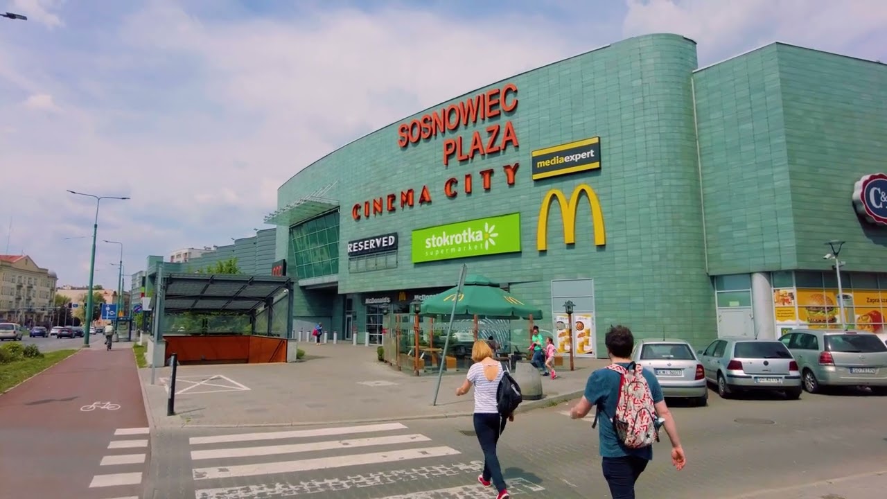 Odkryj uroki Sosnowca: Galeria, urocze uliczki i spacer do deptaka [4k]