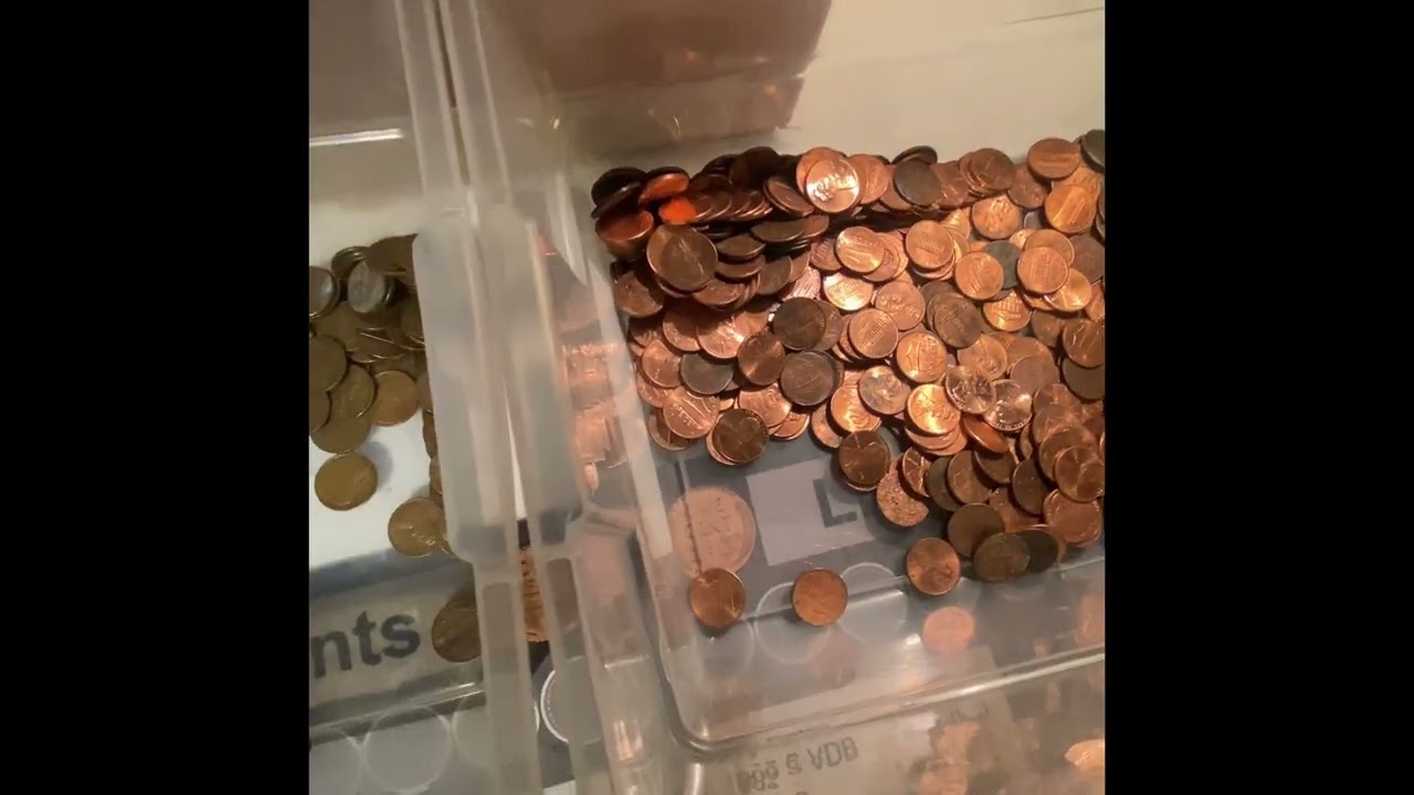 Searching a $50 Bank Bag of Pennies for 95% Copper with My Ryedale Penny Sorter! #copperpennies 
