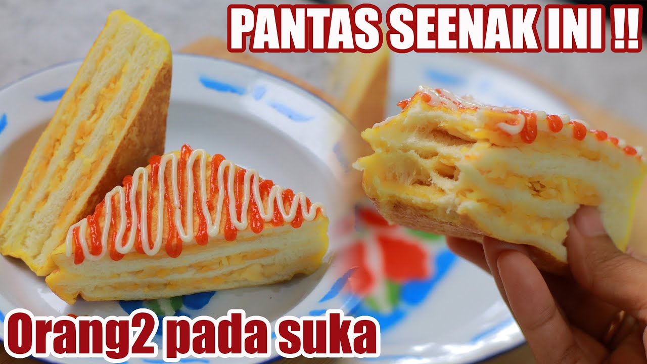 Dari Roti tawar jadi sandwich keju yg sangat lezat, orang2 langsung suka 