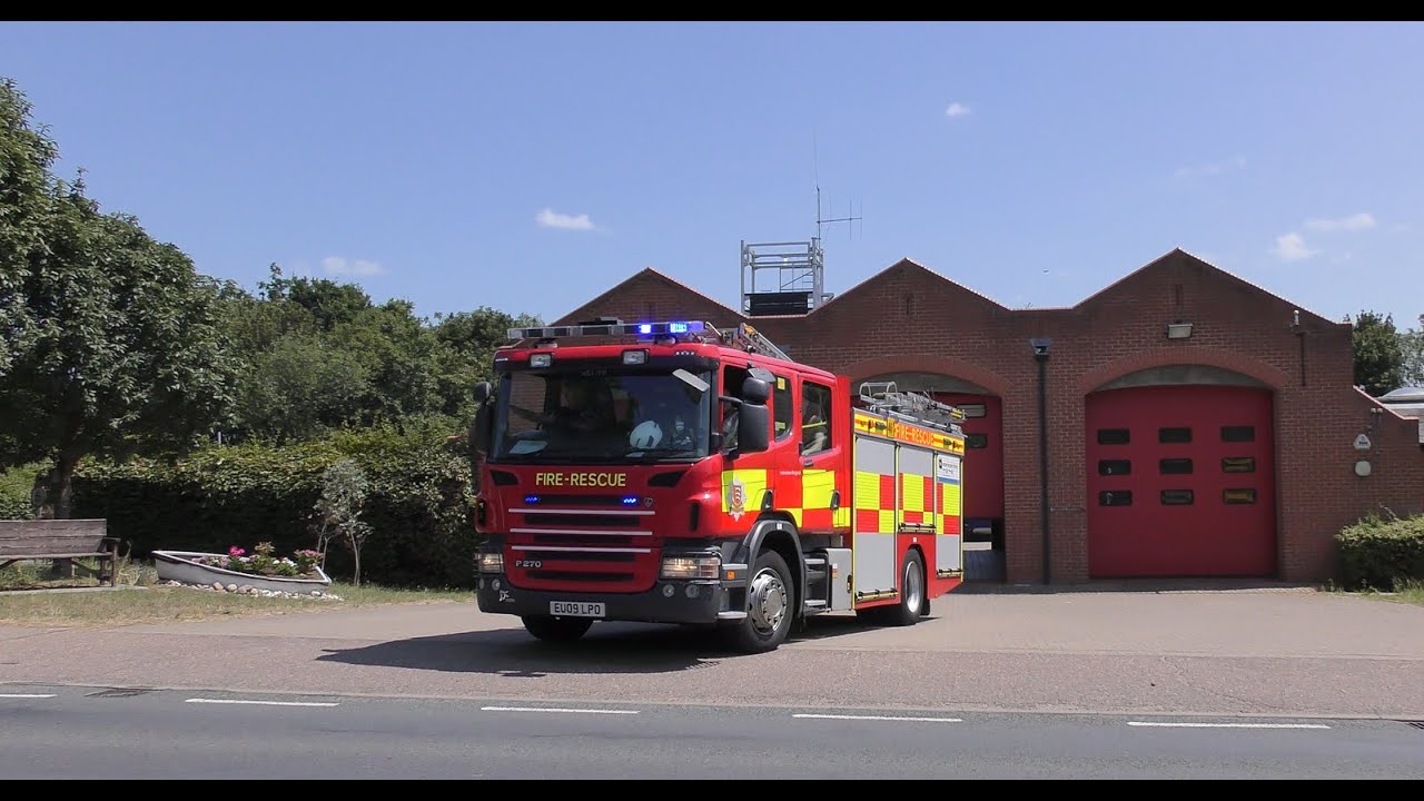 Essex Fire & Rescue Service- Maldon RP(09reg Scania) Turnout July 2023