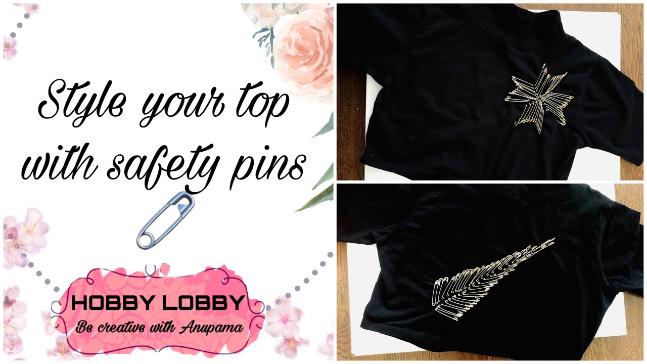 Revamping old Top with safety pins| DIY Fashion| Safety Pin Craft