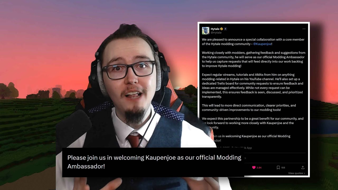Yes, I am the Official Hytale Modding Ambassador!