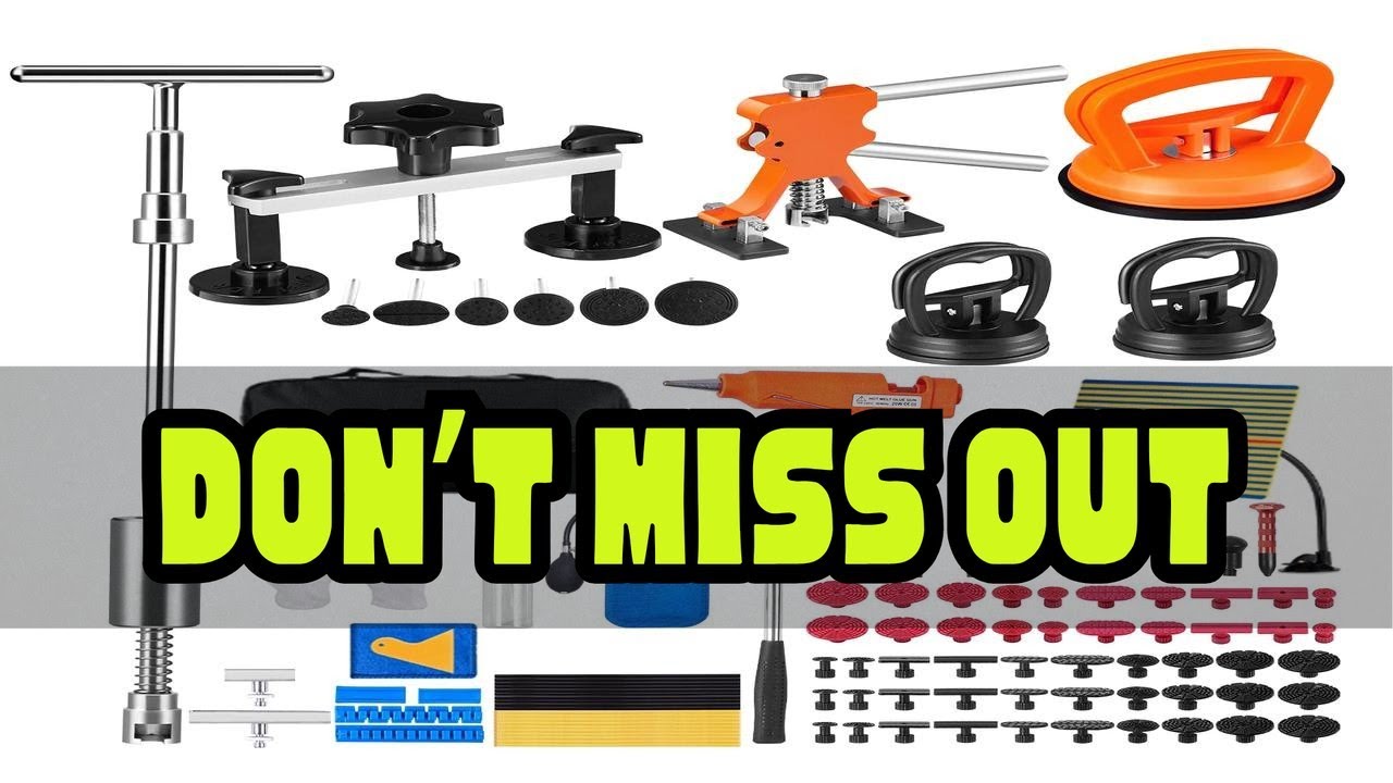 SucceBuy 107 PCS Dent Removal Kit, Paintless Dent Repair Kit Suction Cup Dent Puller for Auto Body