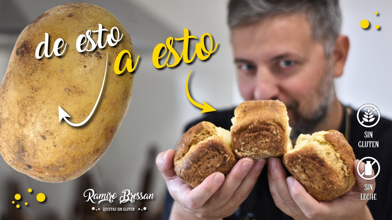 🥔 PAN de PAPA sin gluten ¡INCREÍBLEMENTE ESPONJOSO! 😋 | Recetas SIN GLUTEN