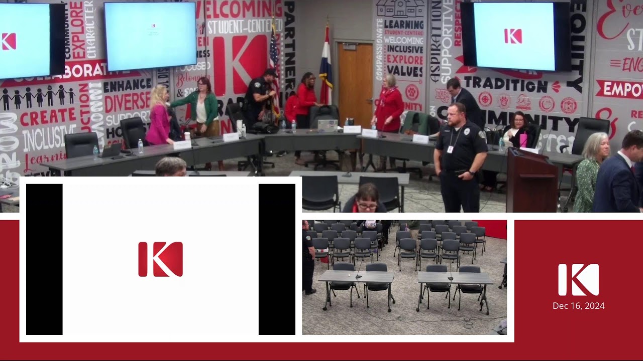 Kirkwood School District Board of Education Meeting, December 16th, 2024.