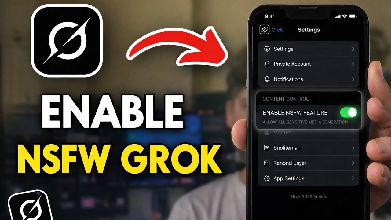 Как включить контент NSFW на Grok (2026)
