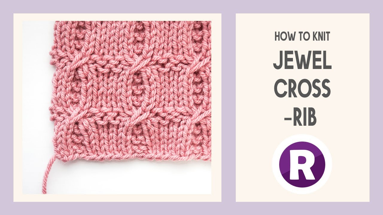 How to Knit: Jewel Cross-Rib | Pretty Slip Stitch Texture | Knitting Pattern