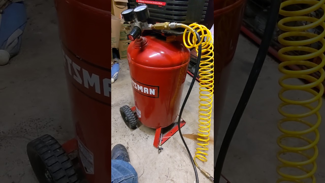 $5 air compressor upgrade: extended drain valve