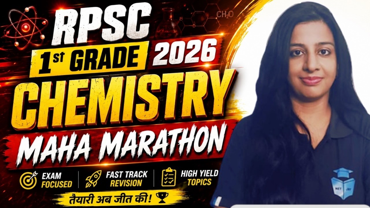 RPSC 1st Grade Chemistry Marathon Class 2026 | RPSC 1st Grade Chemistry Important Questions