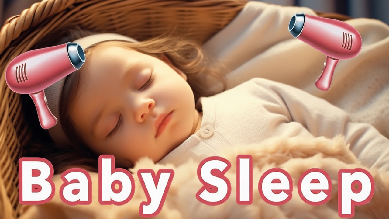 Baby F&ouml;n White Noise 10 Stunden No Ads | Haarf&ouml;n Ger&auml;usche zum Einschlafen / Hair Dryer Sound
