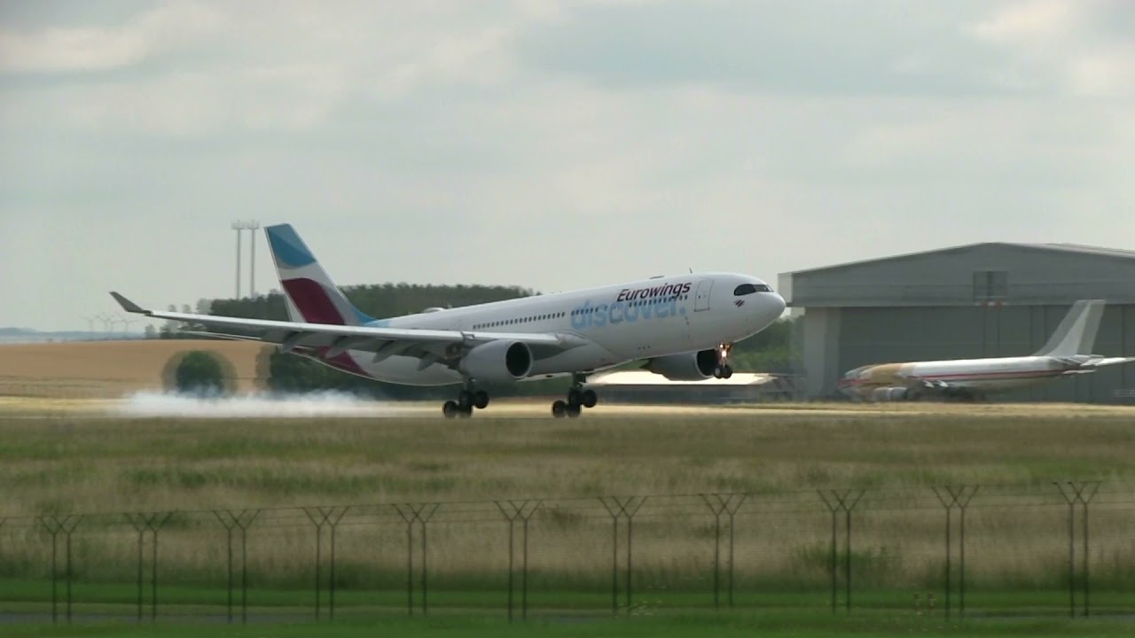 Airbus A330-200 Eurowings Discover D-AXGE training Dresden Airport #aviation #planespotter