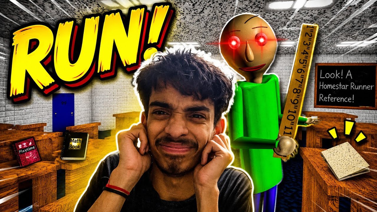 RUN! BALDI IS RIGHT BEHIND ME! 😱