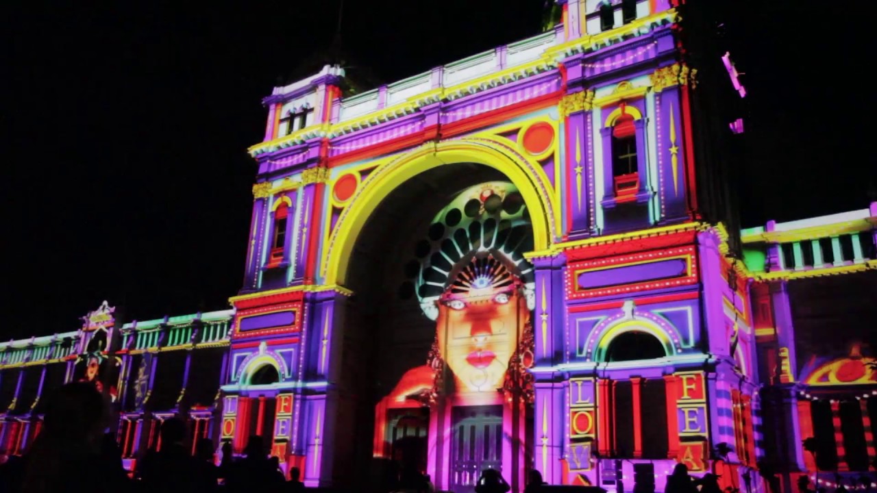 Rhythms of the Night - Royal Exhibition Building, White Night Melbourne 2017