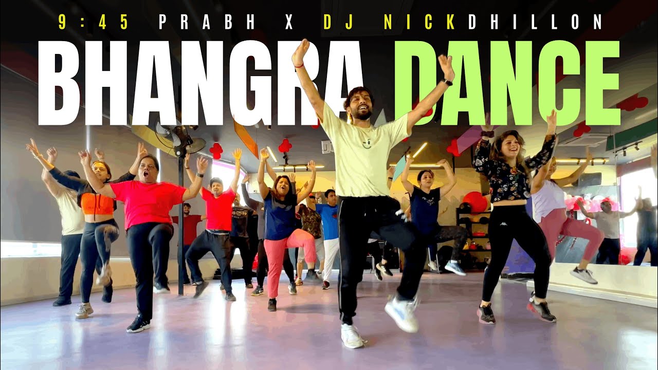 Bhangra Dance Workout | 9:45 BHANGRA DANCE (Desi Mix) DJ Nick Dhillon | FITNESS DANCE With RAHUL