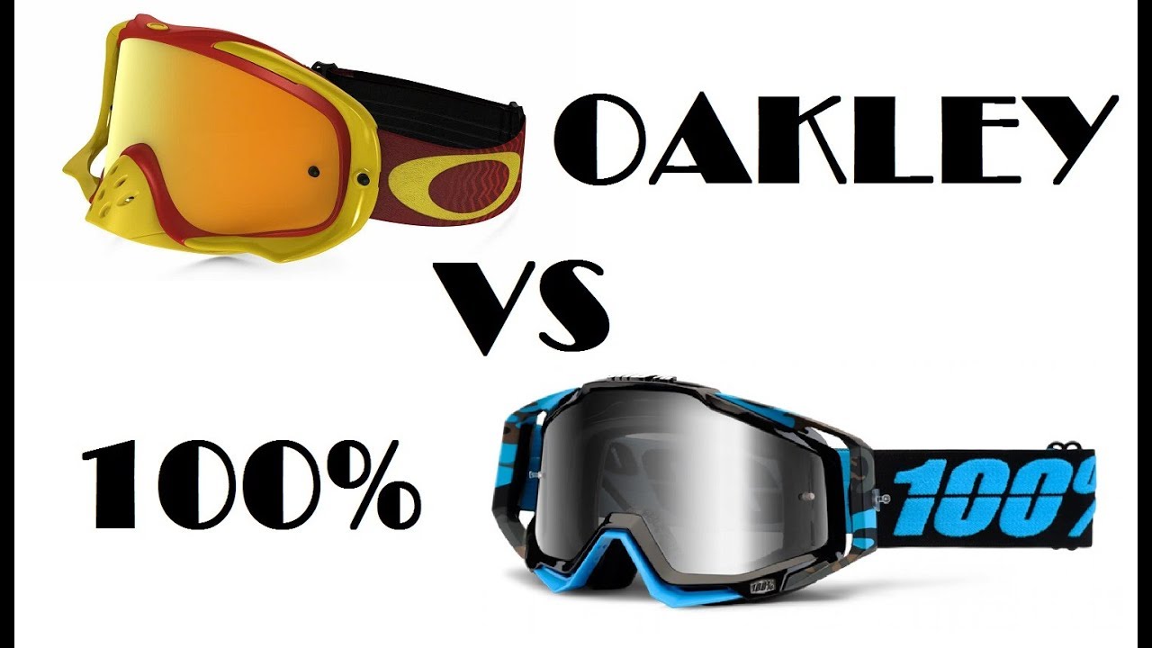 Cравнение очков Oakley (o-frame, o-frame 2.0, proven, crowbar) и 100% (strata, accuri, racecraft)