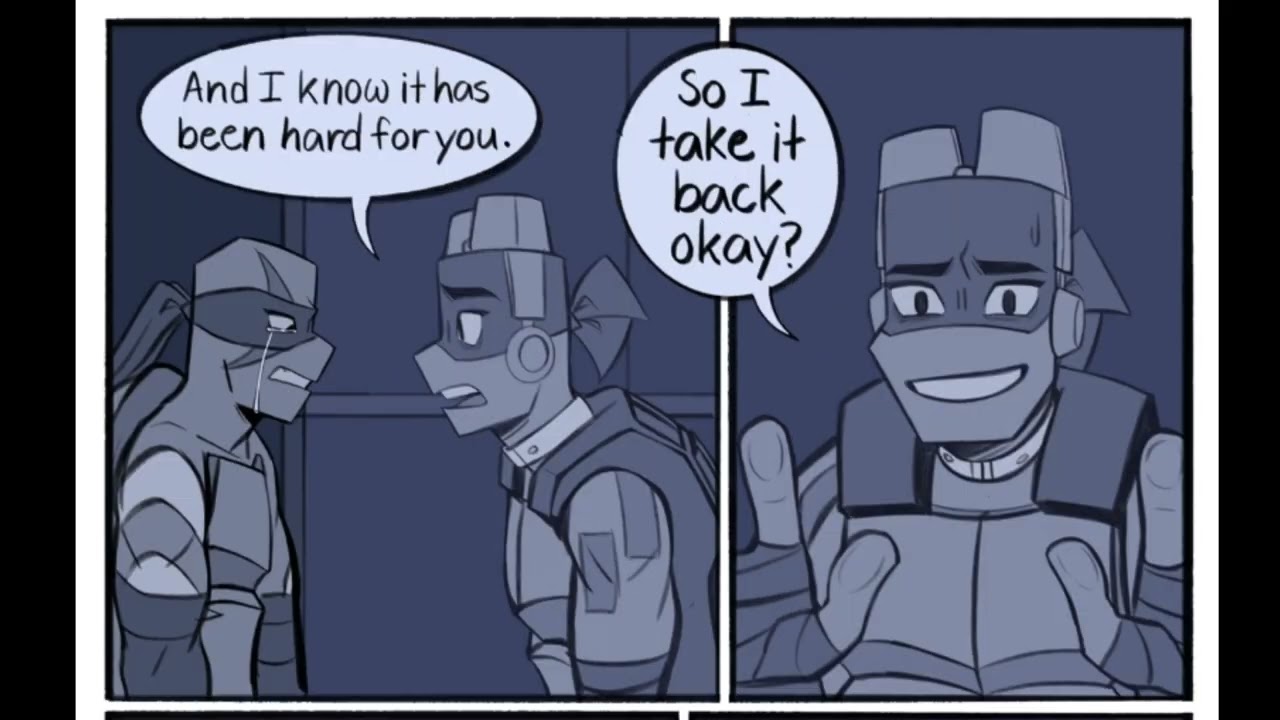What if Kraang Prime was Donnie? Leo & Donnie Rottmnt Angst comic dub! #tmnt #rottmnt #leo #donnie