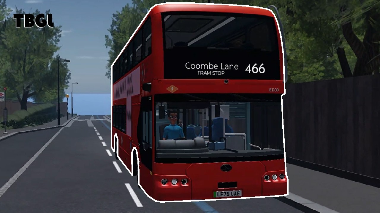 Raw Footage of me driving the new route 466 extension in Roblox Croydon