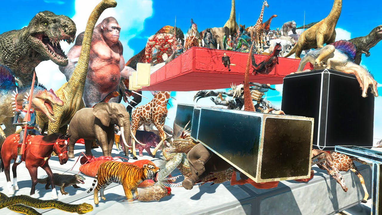 EL CUBO ARRASADOR DE ANIMALES | ANIMAL REVOLT BATTLE SIMULATOR