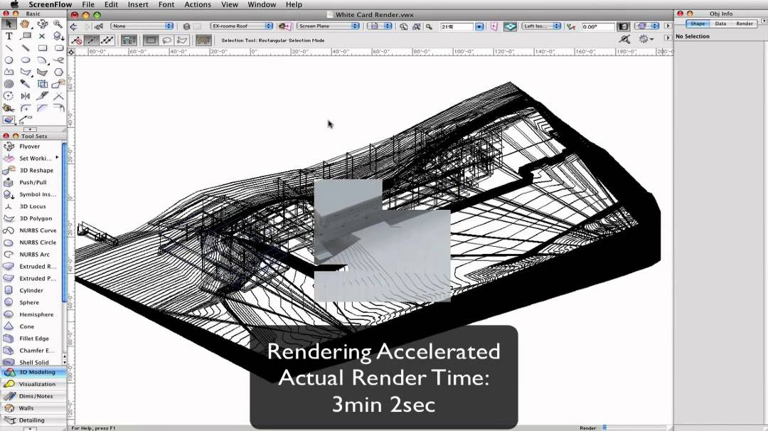Vectorworks 2015: White Card Rendering