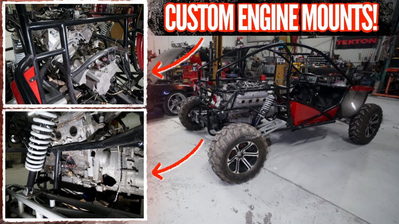 Pt.2 Freedom Kart Build! CUSTOM ENGINE MOUNTS | LS Swapping the Renli SXS!