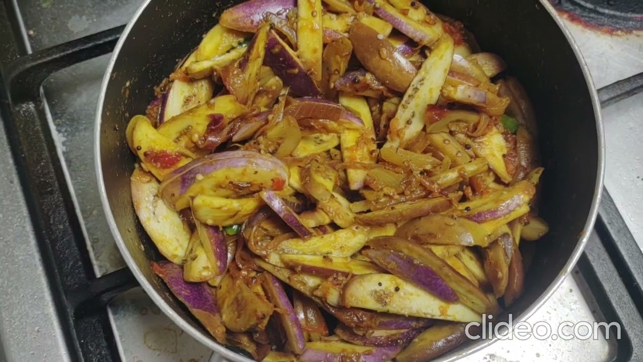 கத்திரிக்காய் வறுவல் Brinjal Fry, Eggplant Roast