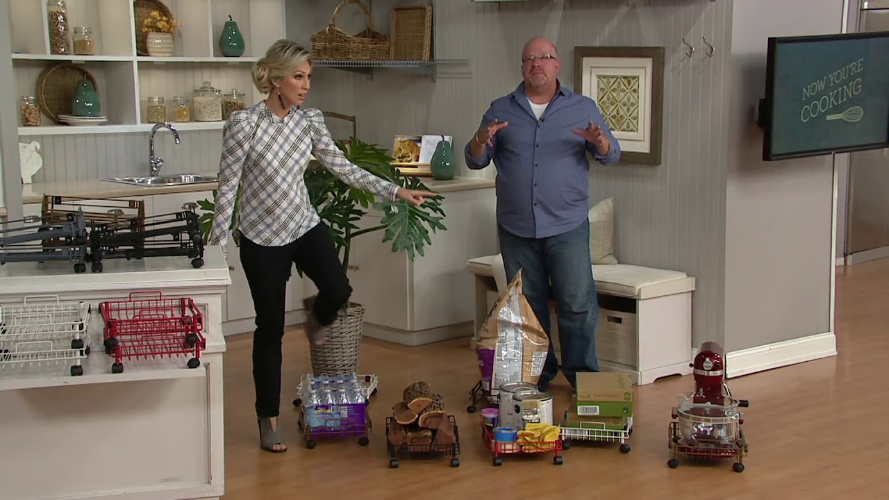 Set of 2 Expandable Storage Organizers with Wheels on QVC