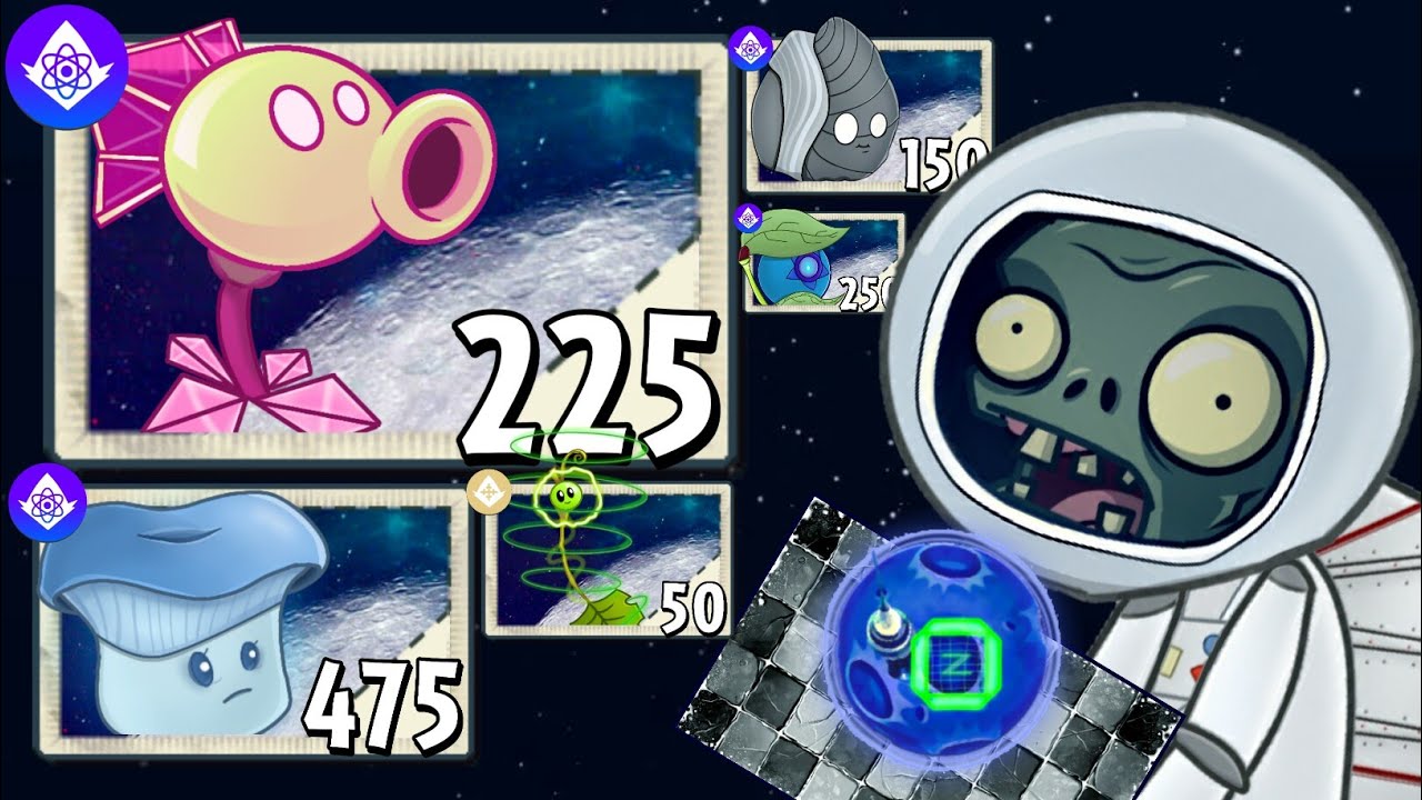 (remake) Ungravity Moon - Fanmade World | Plants Vs. Zombies 2