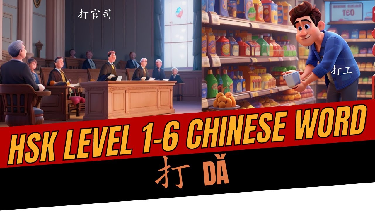 Learn HSK Level 1 to 6 Chinese words 打 da | Chinese grammar | Chinese conversations | Chinese phrase