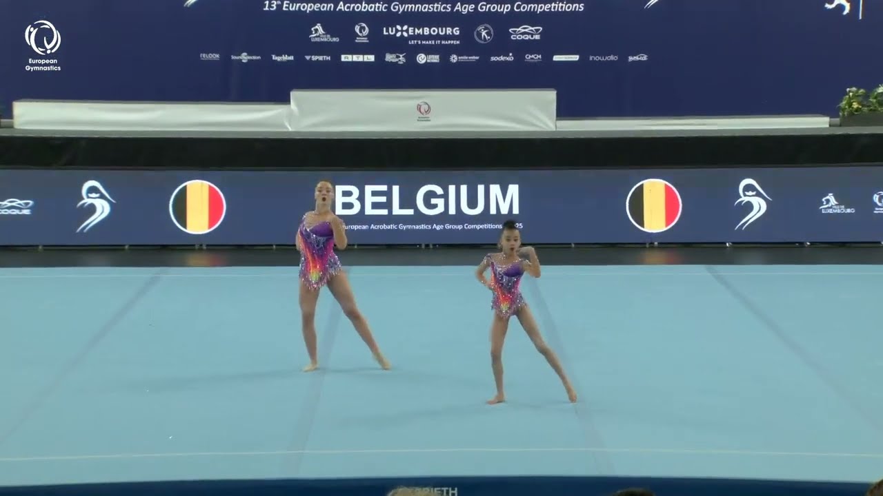 Aliya Nassir & Zoe Bynens (BEL) - 2025 European Age Group silver medallists, Youth Women's Pairs