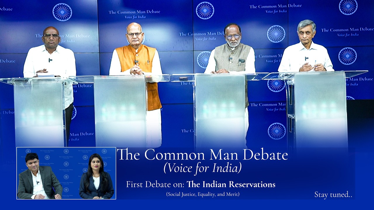 The Common man debate | The Indian Reservations | Dr jp | K Laxman | RS Praveen | Justice Eswaraiah