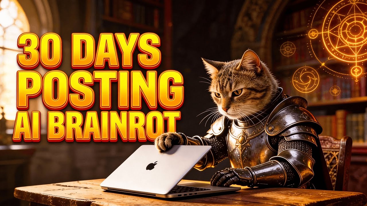 30 Days of Posting AI Brainrot Shorts (No Editing, No Skills)