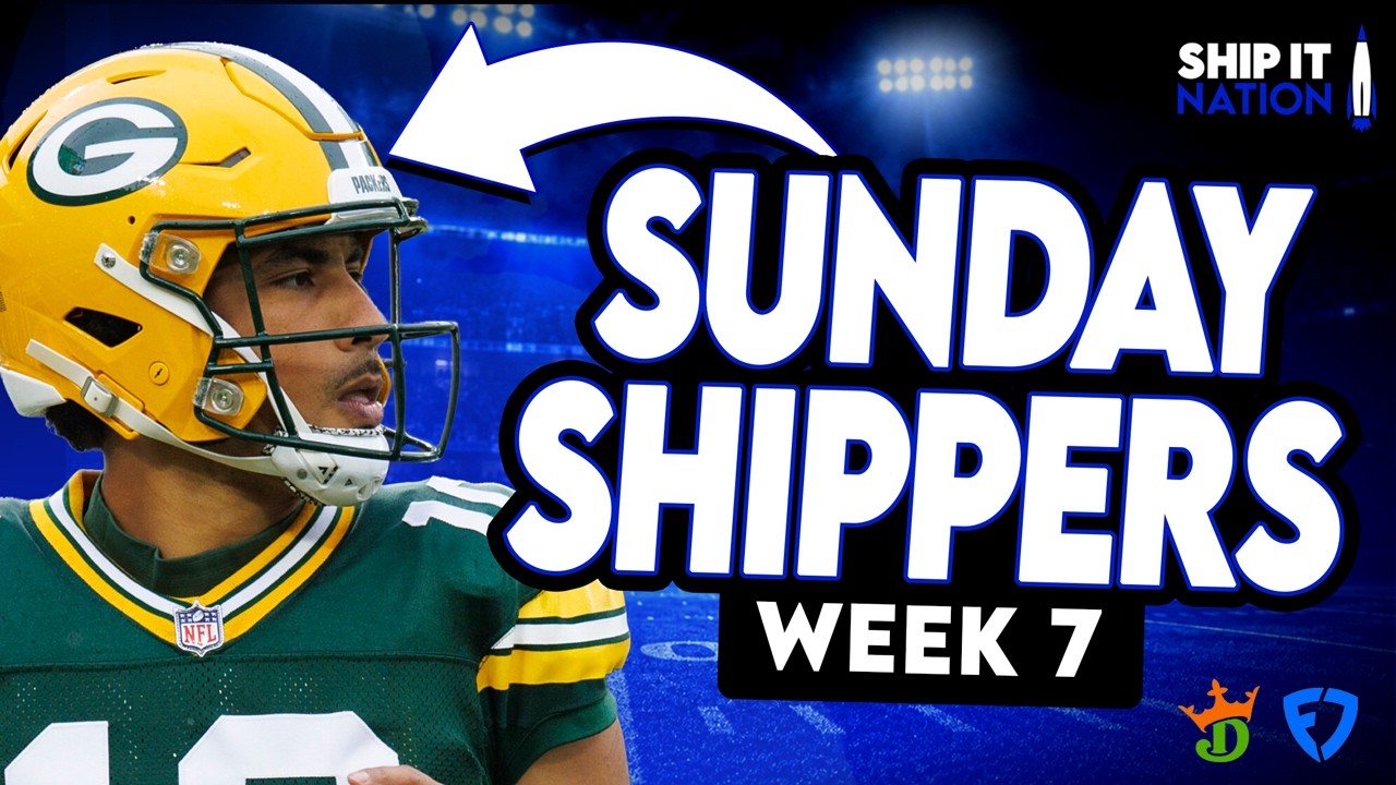 NFL DFS Week 7 Sunday Shippers | Main Slate DraftKings & FanDuel Picks, Plays & Process
