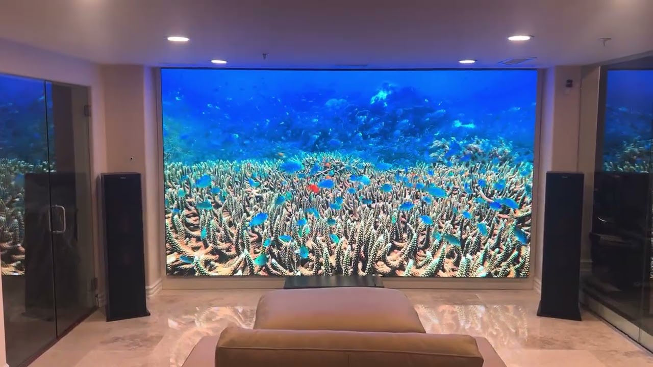 Smart LED FX1 1 5mm LED Video Wall  Watching Nature Videos on a LED Wall BEST LED VIDEO WALLS EVER