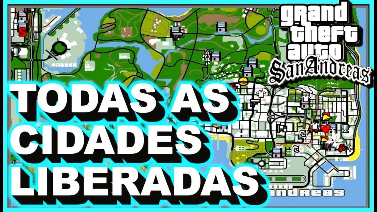 COMO DESBLOQUEAR TODO O MAPA DE GTA SAN ANDREAS [SEM MISSÃO]