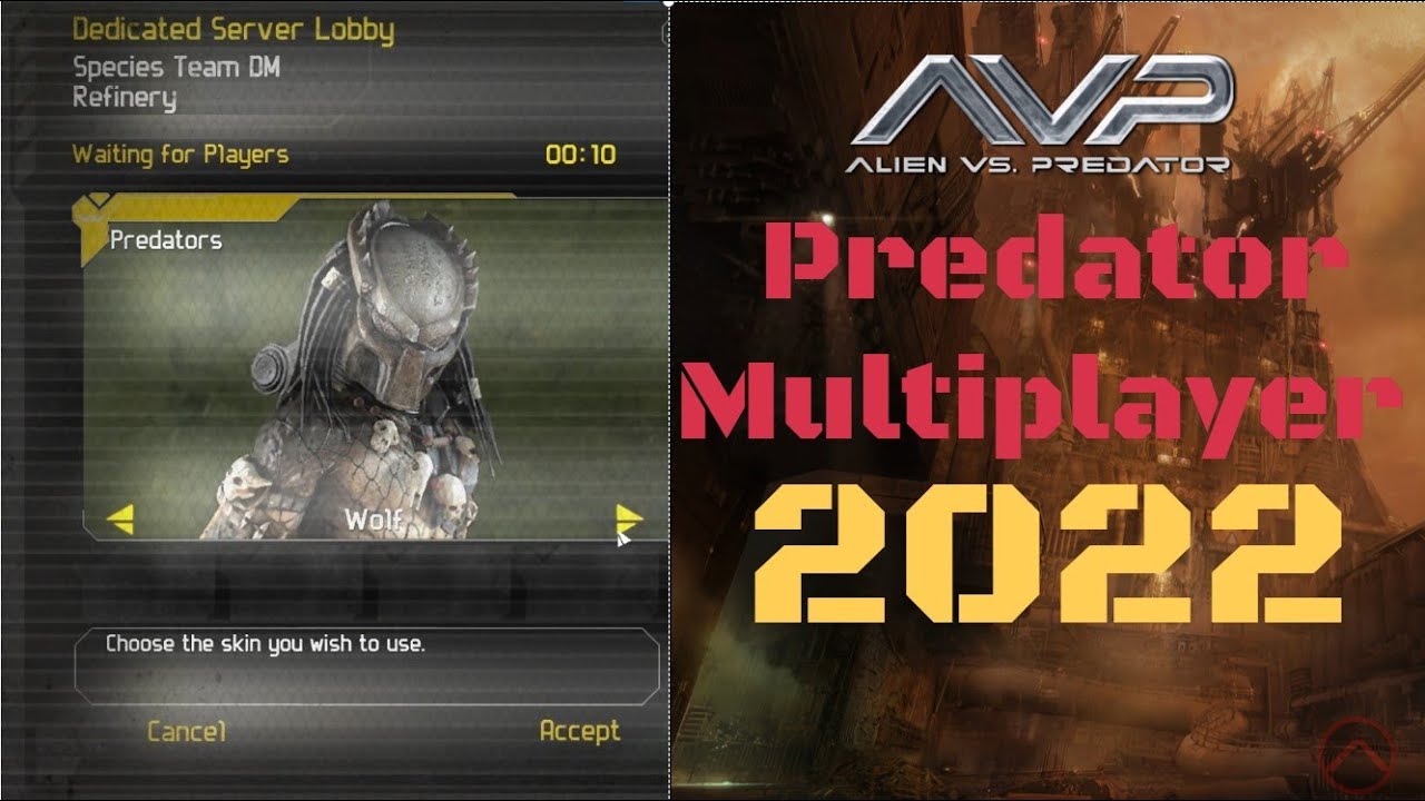 Aliens vs. Predator 2010 - Species Team DM [1/1/2022] | Predator | Refinery [1080p 60FPS]