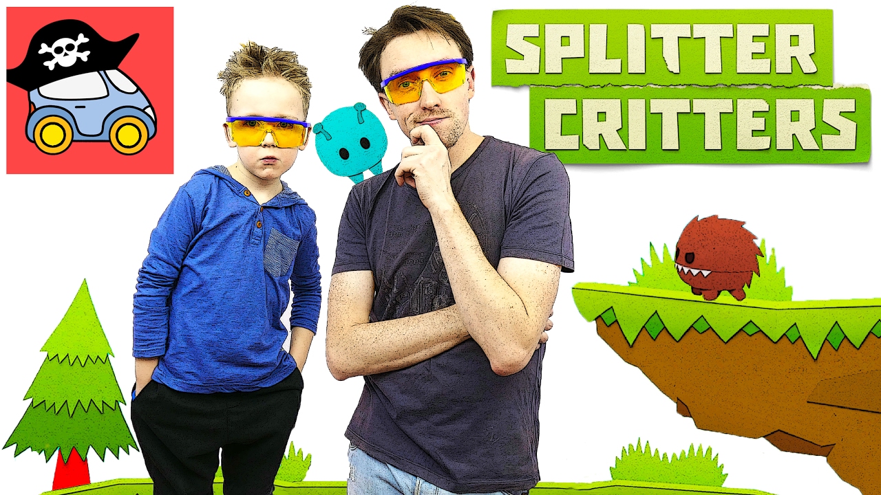 👾 SPLITTER CRITTERS Помогаем инопланетянам попасть домой Ищем ЛЕТАЮЩУЮ ТАРЕЛКУ 👾 Жестянка
