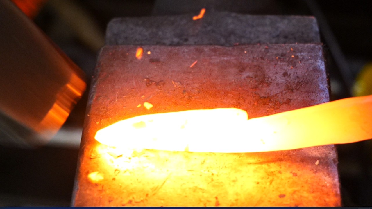 JFAK 16 - (W COMMENTARY) Forging A Neck Knife from 52100 steel