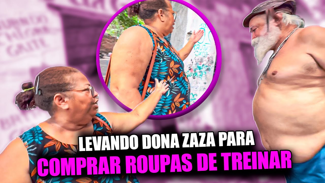 IZALICK LEVOU DONA ZAZA PRA COMPRAR ROUPA DE TREINO NO SHOPPING | IZALICK 