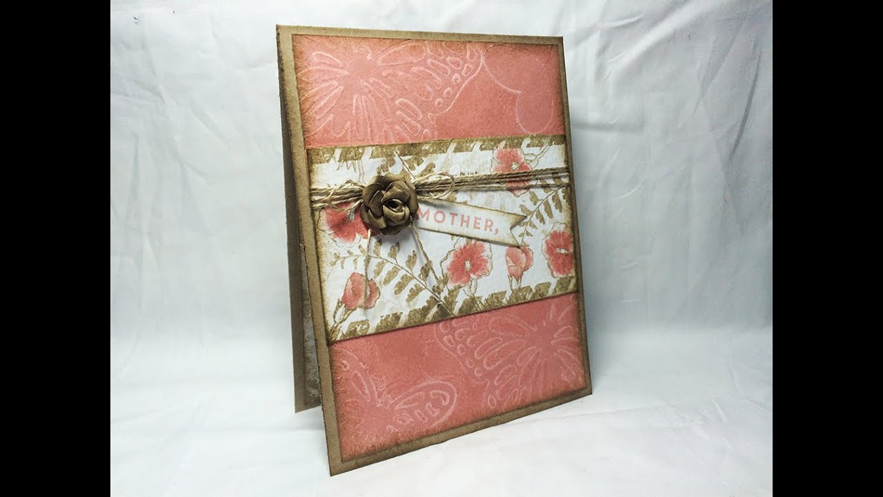 Craft With Me: Emboss, Color, and Blend