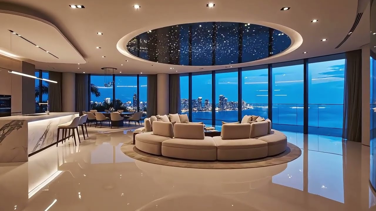 Mega Mansion Tour | Contemporary Luxury Interior with Panoramic Views,