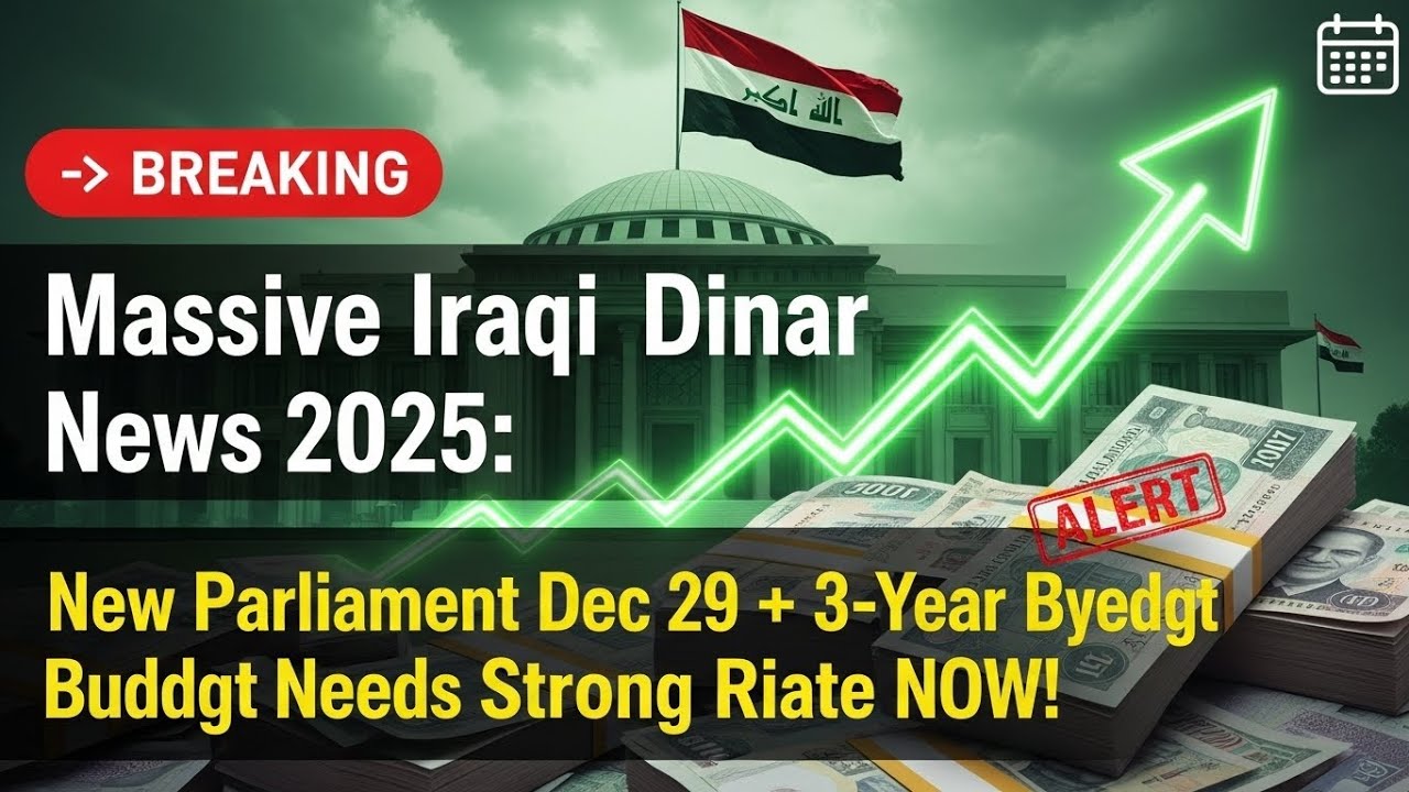 🚨 Обновление по ревальвации иракского динара в декабре 2025 г. | Парламентская сессия 29 декабря ...